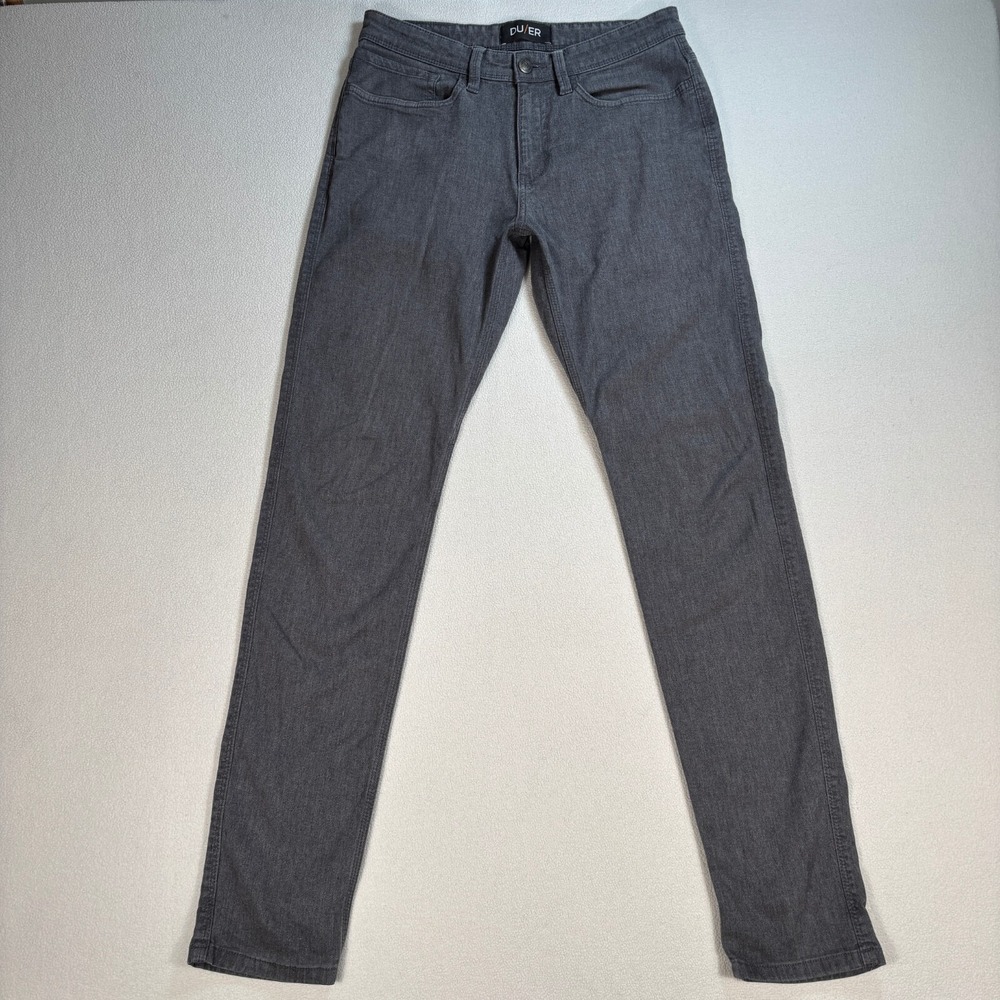 DU/ER Live Lite Pants Men's 32x32 Gray L2X Slim Fit Stretch Tapered